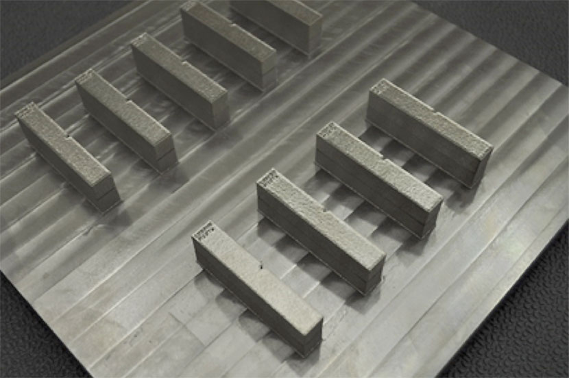 Stainless steel samples additively manufactured
