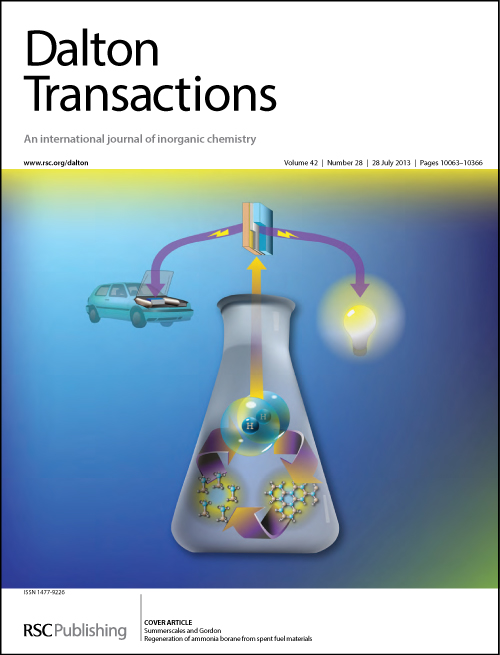 Dalton Transactions - Regeneration of Ammonia Borane From Spent Fuel Materials - Dalton Transactions