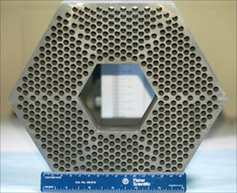 Subscale heat exchanger component for the nuclear reactor core